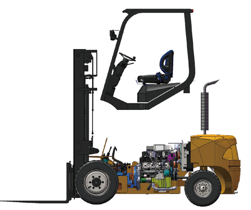 N Series 2.0T-2.5T LPG/Gas Forklift